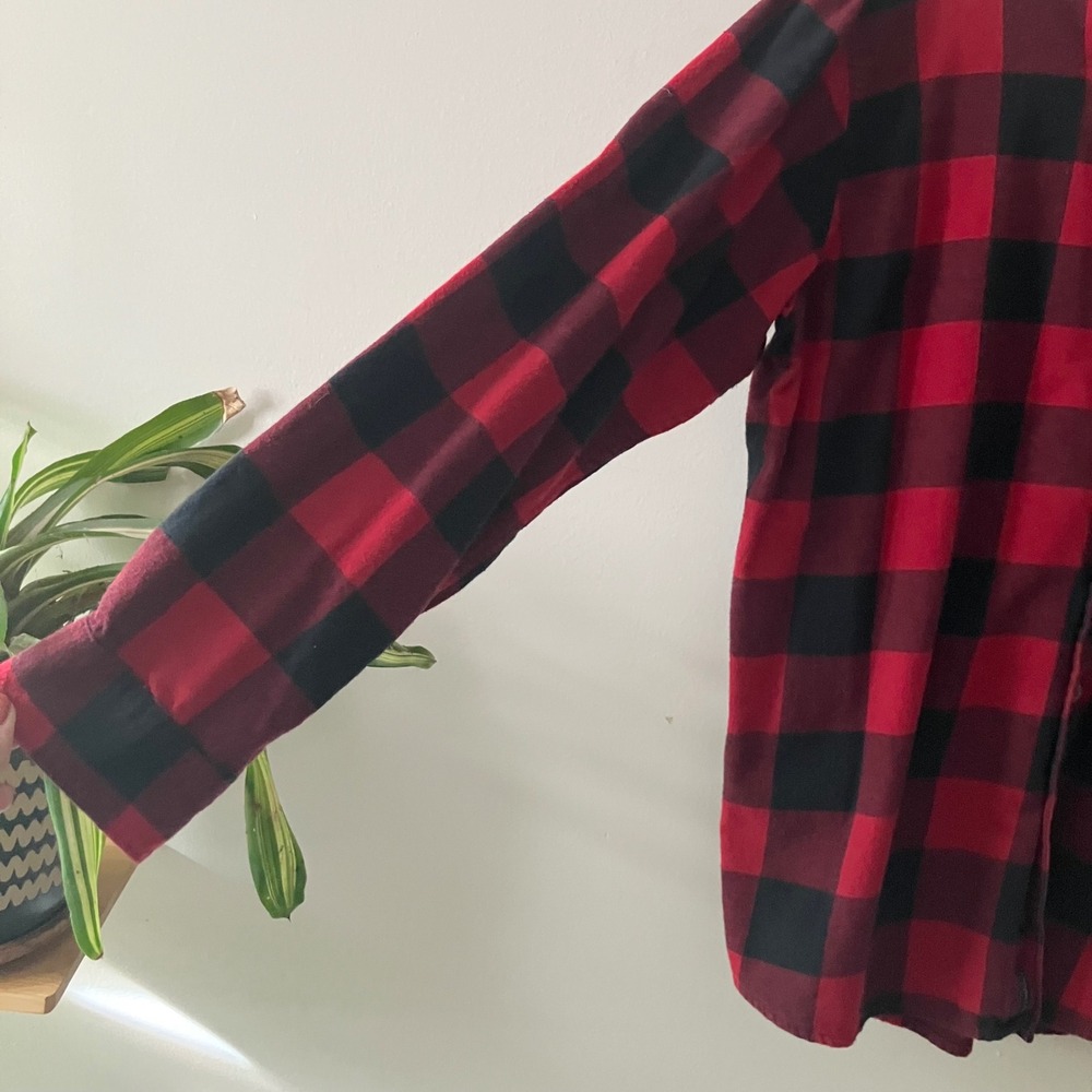Magellan Outdoors Red Black Buffalo‎ Plaid Flannel Button Down Shirt 2XL - Picture 3 of 6
